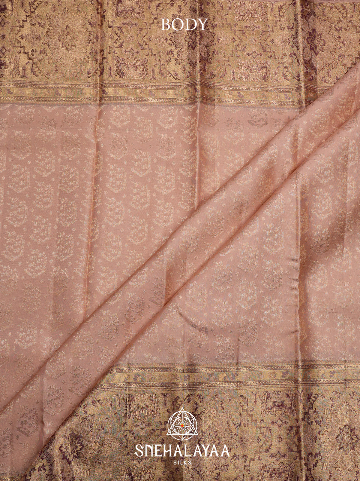 Baby Pink Kanjivaram Silk Saree
