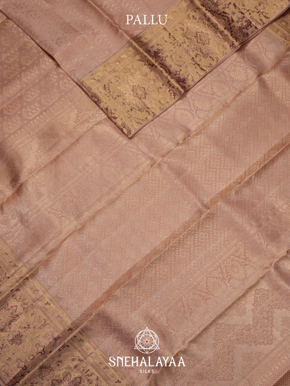 Baby Pink Kanjivaram Silk Saree