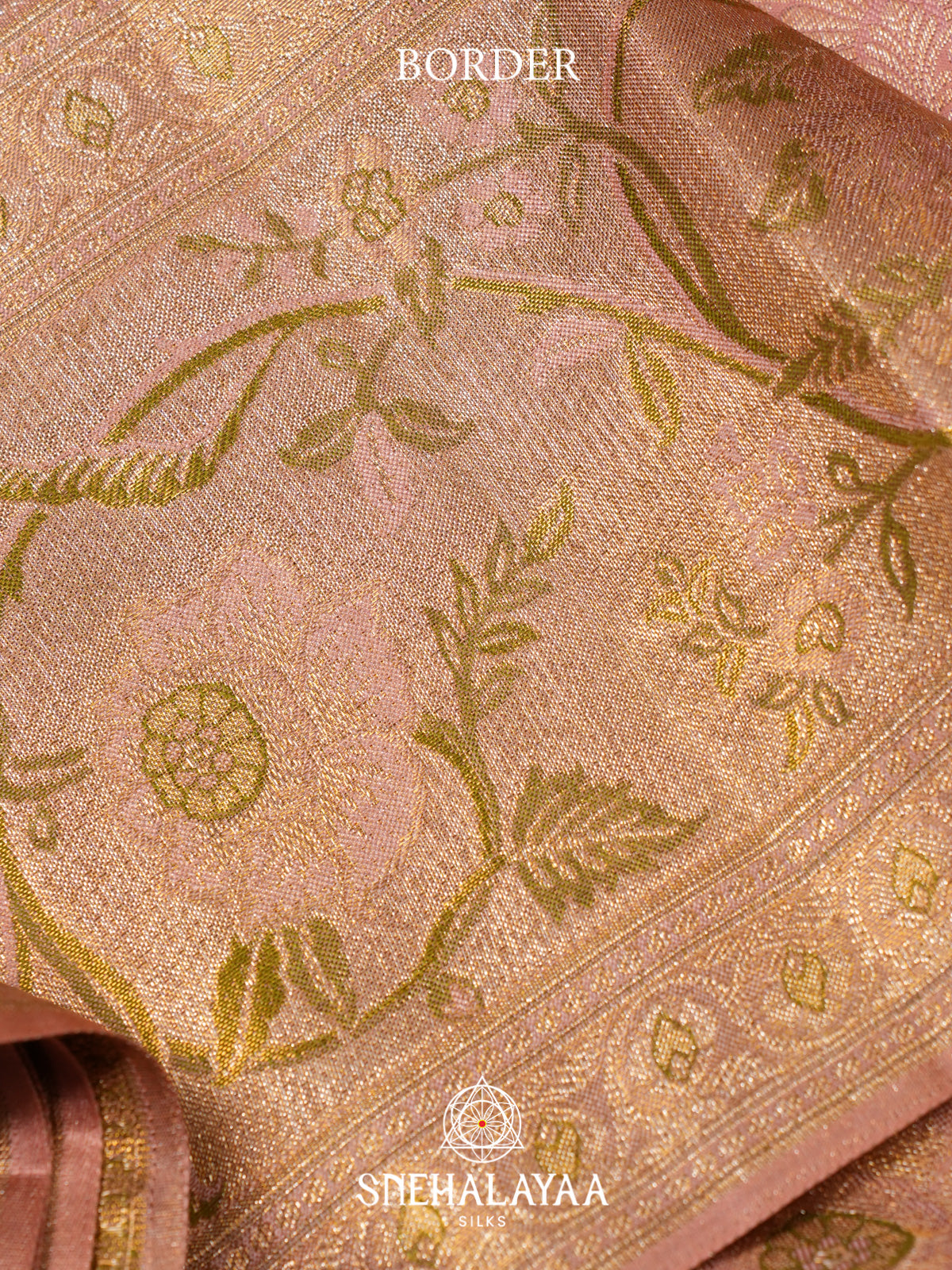 Pale Pink Kanjivaram Silk Saree