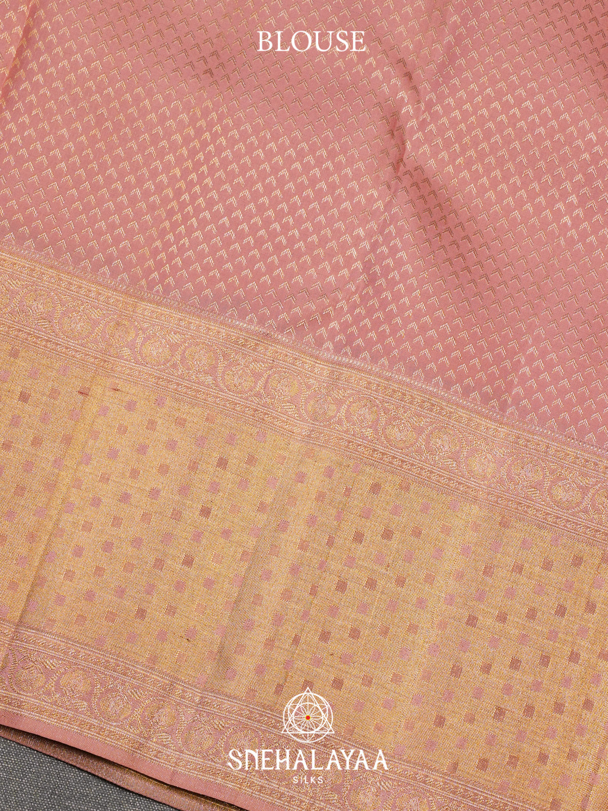 Pale Pink Kanjivaram Silk Saree