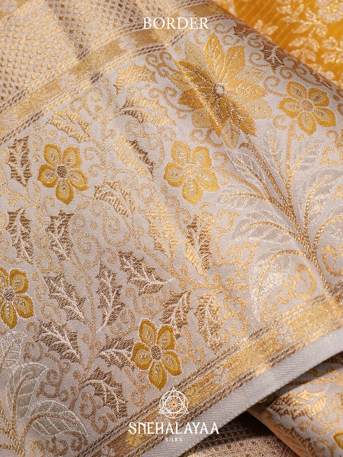 Yellow Kanjivaram Silk Saree