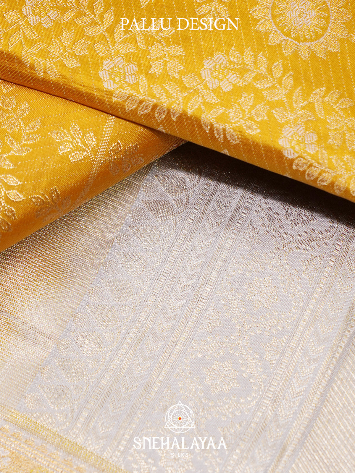 Yellow Kanjivaram Silk Saree