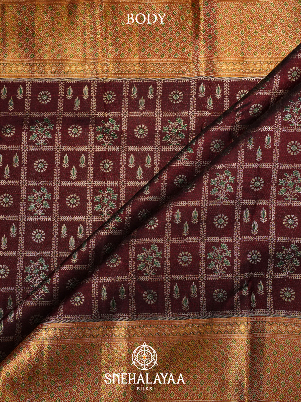 Coffee Brown Kanjivaram Silk Saree