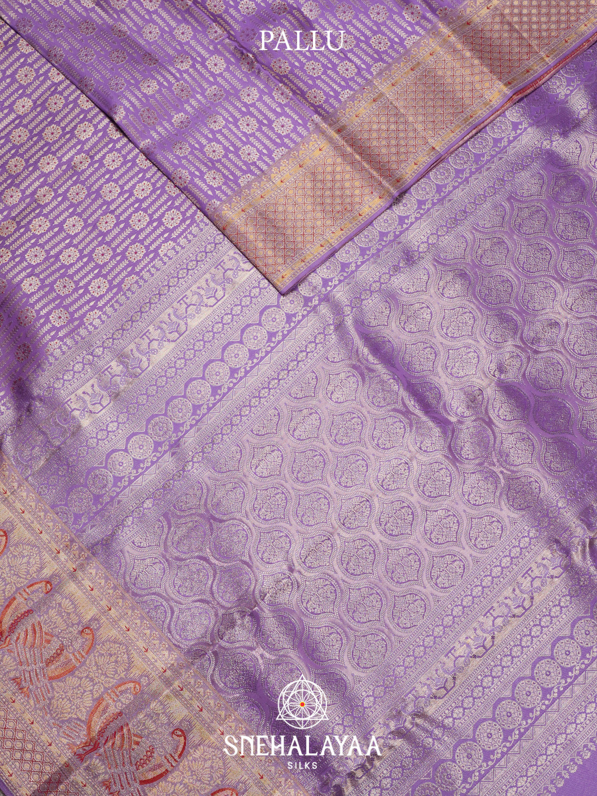 Lilac Kanjivaram Silk Saree