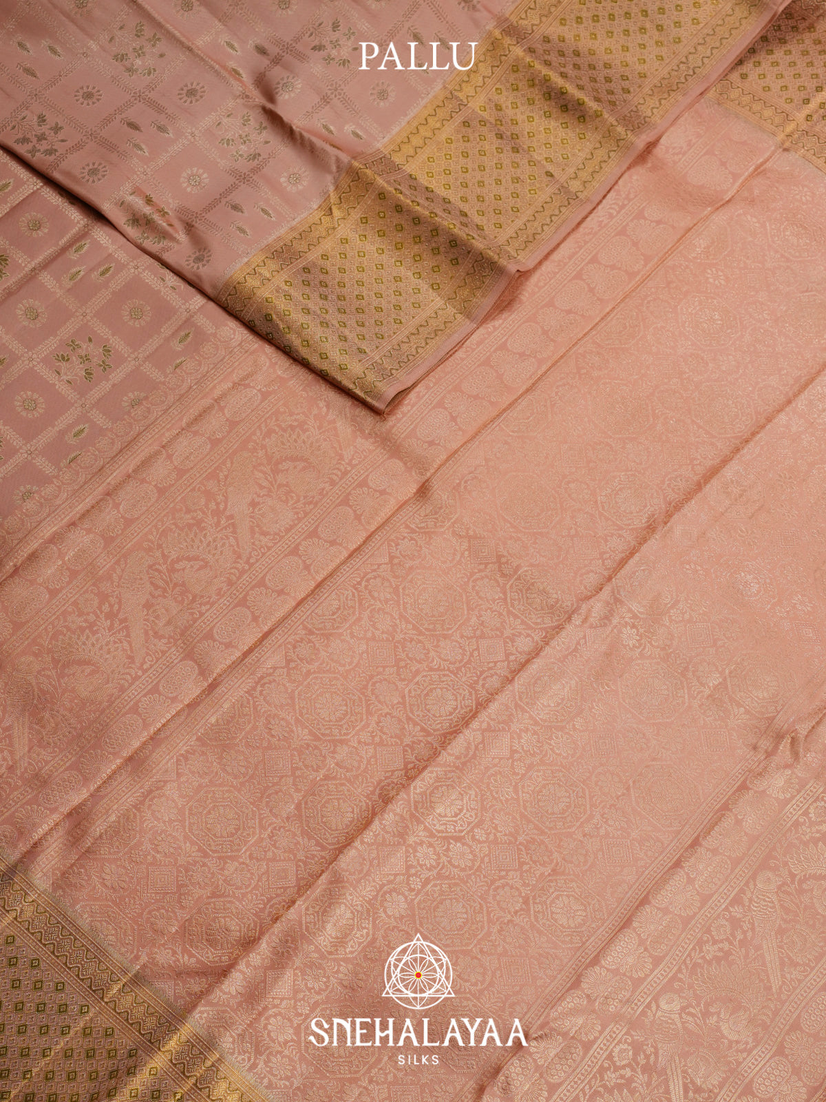 Cream Kanjivaram Silk Saree