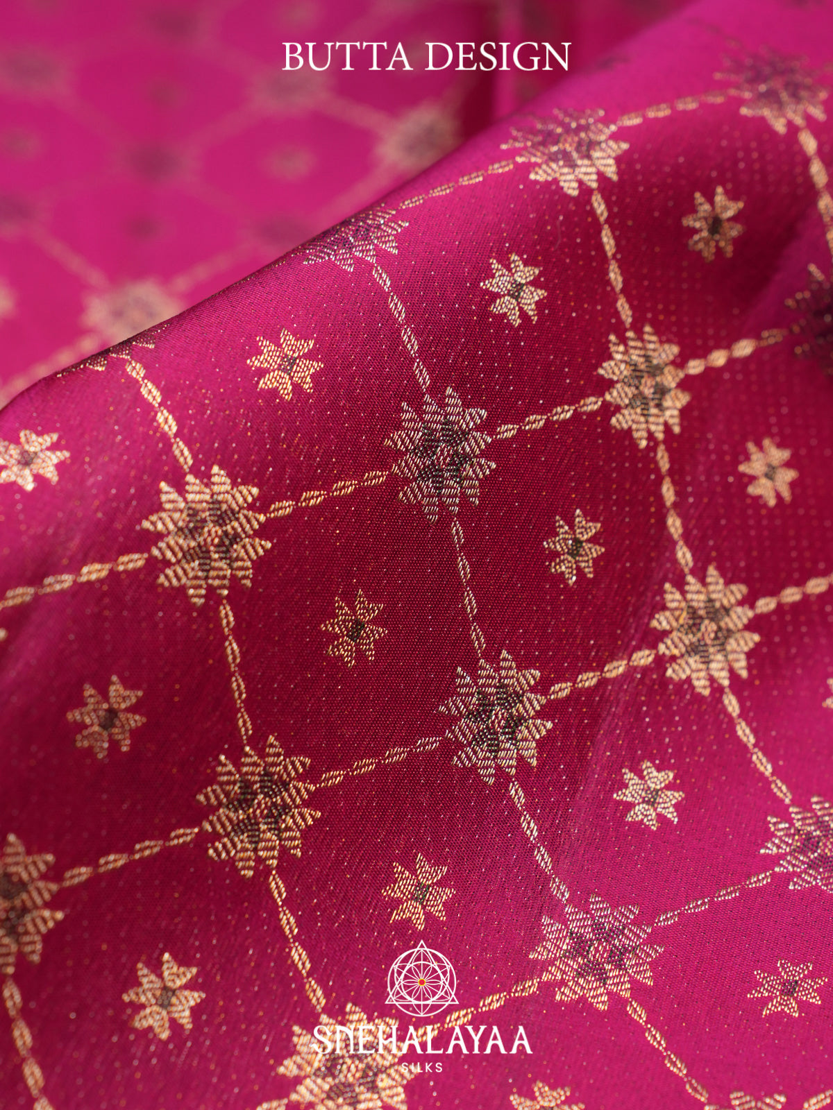 Fushsia Pink Kanjivaram Silk Saree