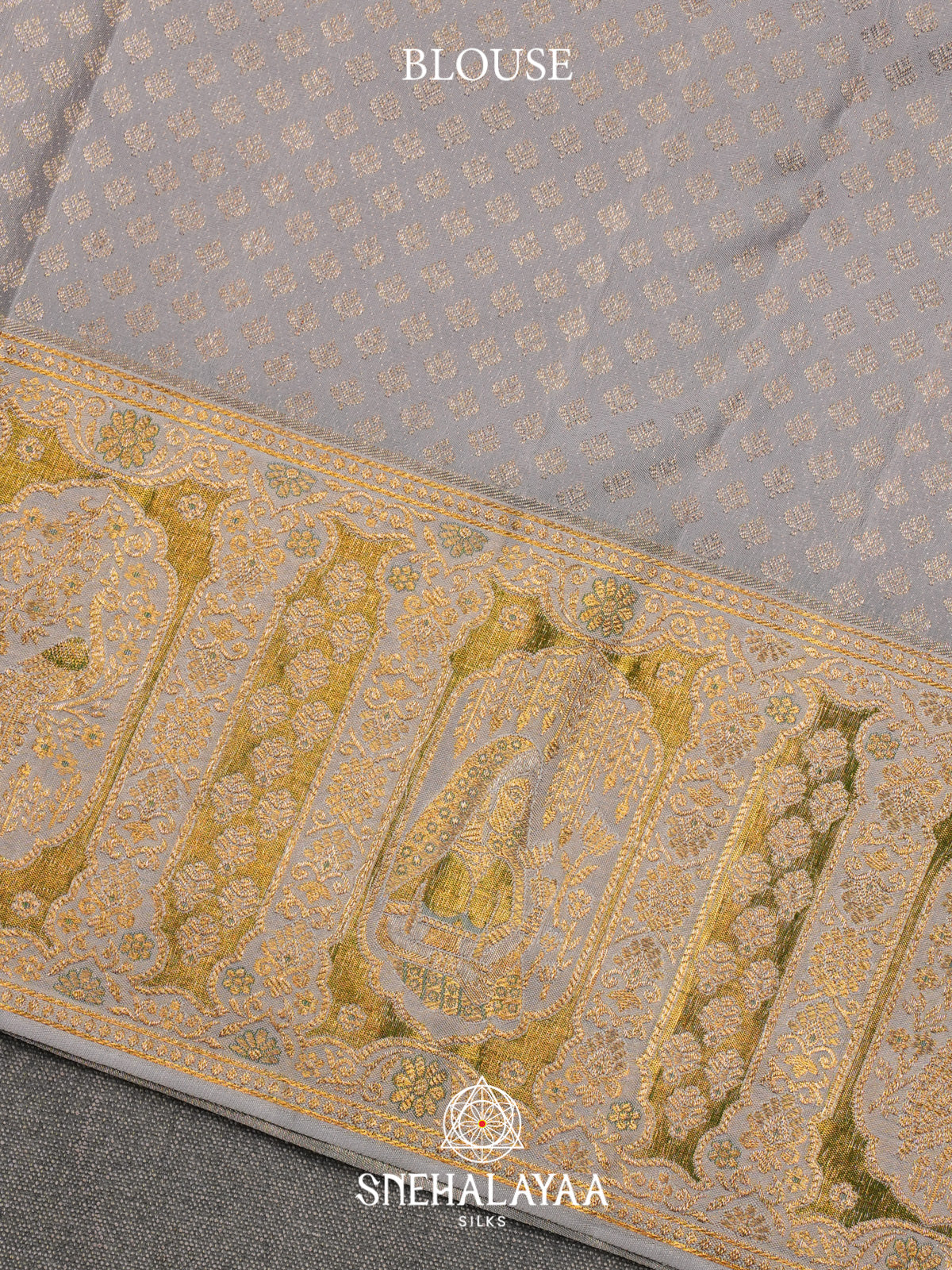 Burnt Orange Kanjivaram Silk Saree