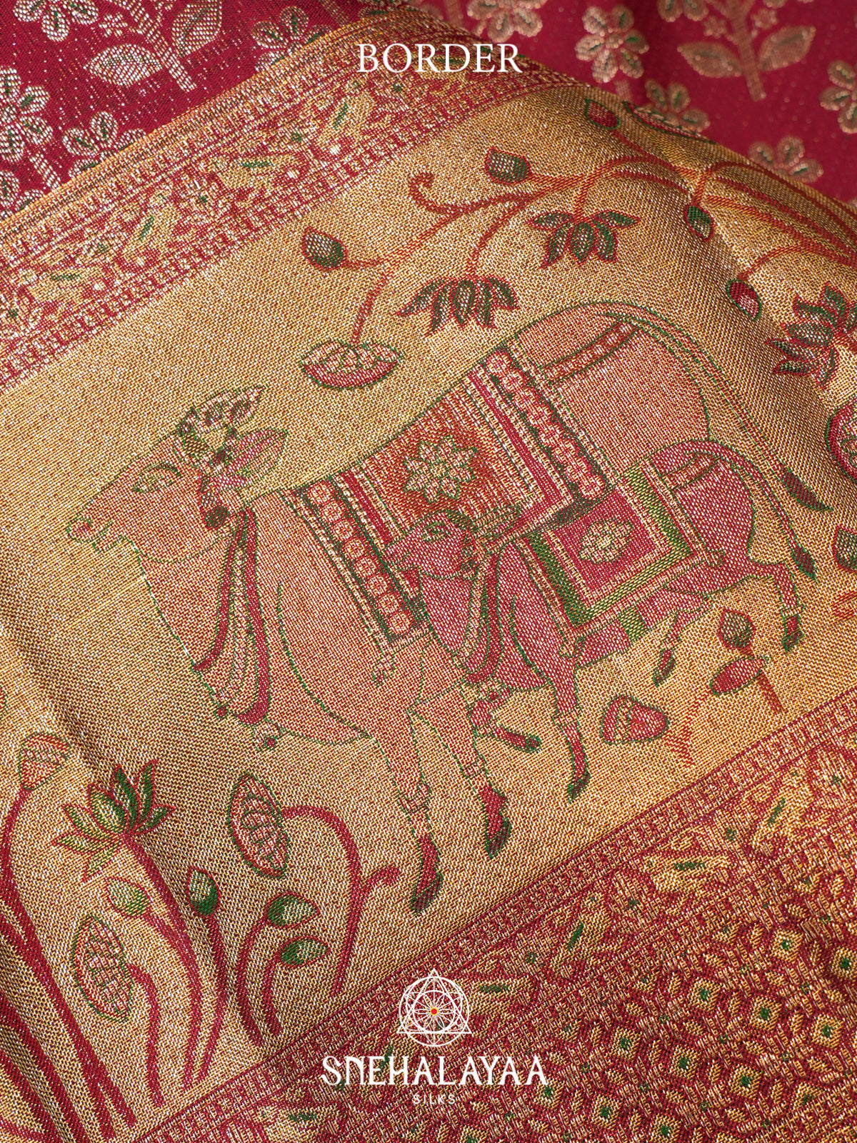Fushsia Pink Kanjivaram Silk Saree