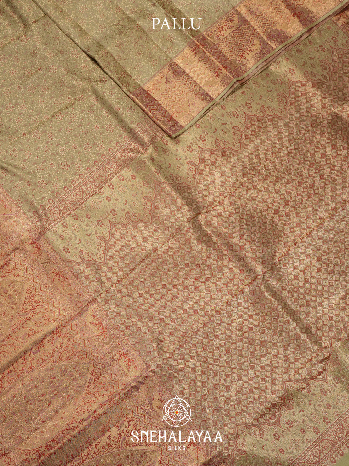 Pista Green Kanjivaram Silk Saree