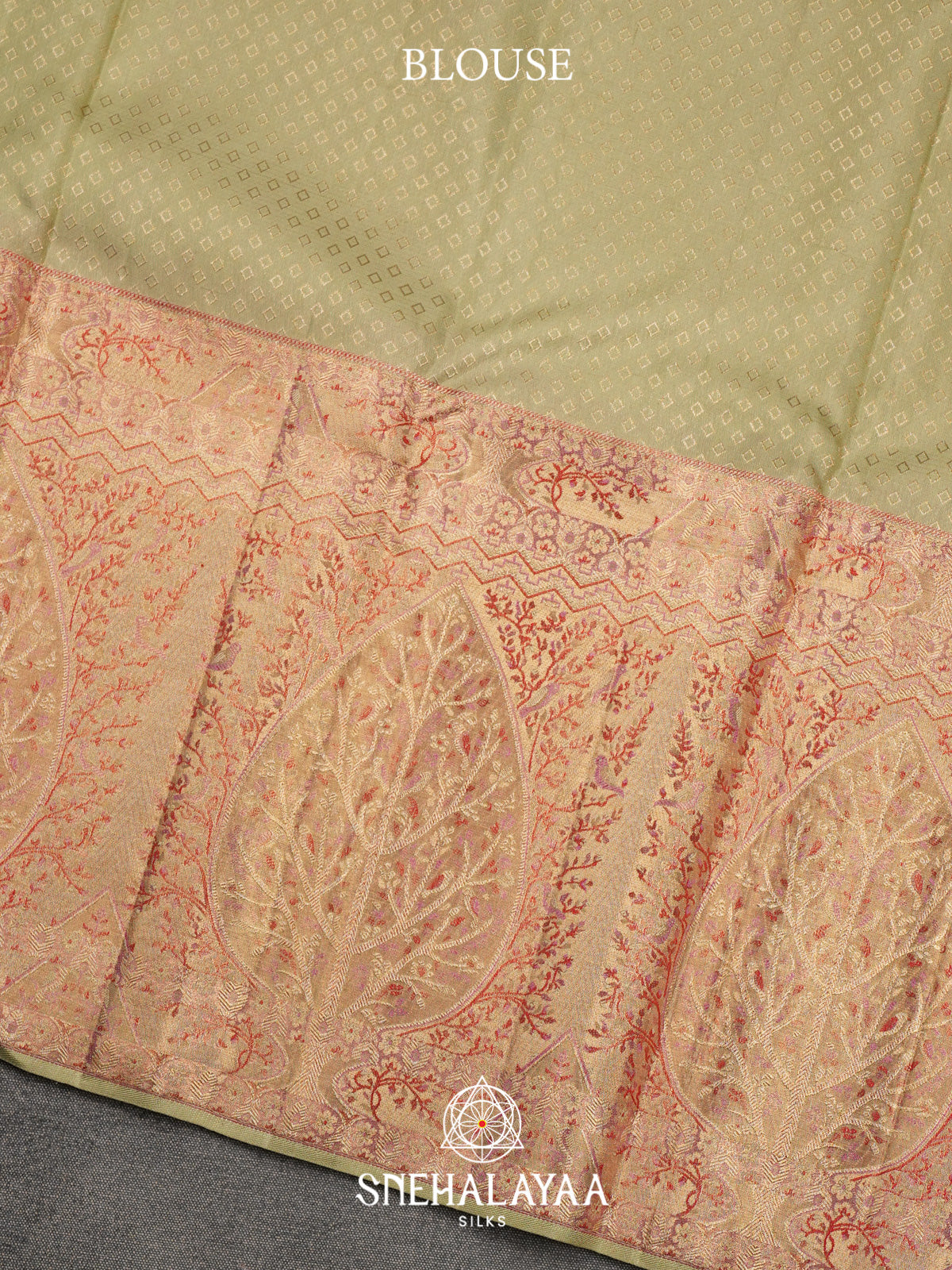 Pista Green Kanjivaram Silk Saree