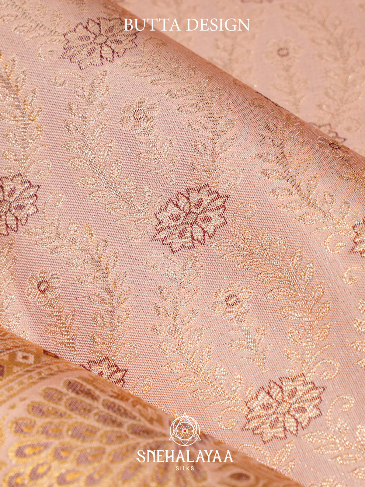 Baby Pink Kanjivaram Silk Saree