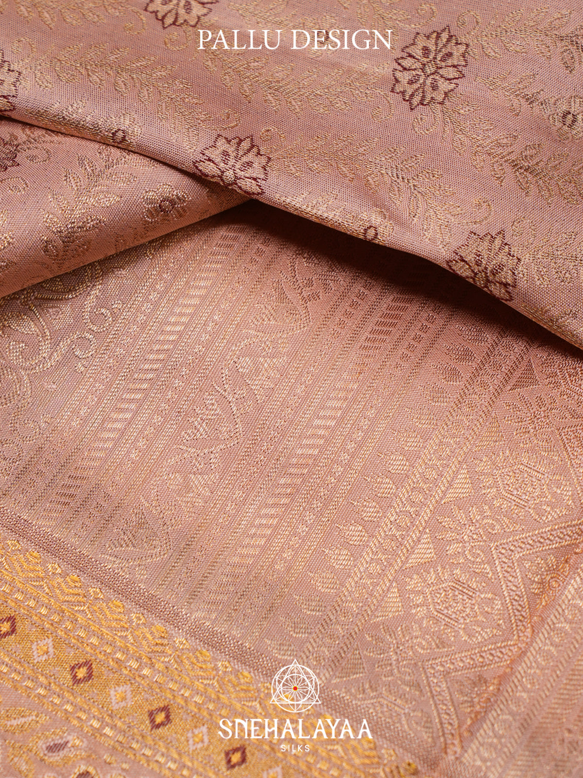 Baby Pink Kanjivaram Silk Saree