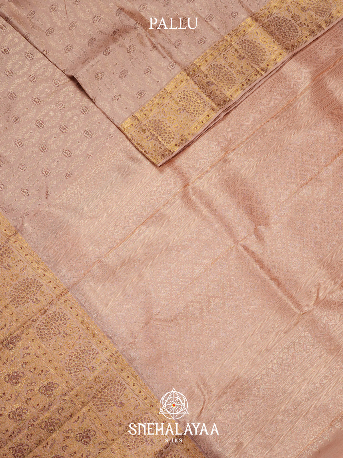 Baby Pink Kanjivaram Silk Saree