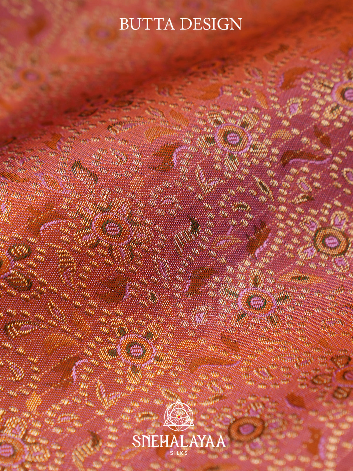 Peach Kanjivaram Silk Saree