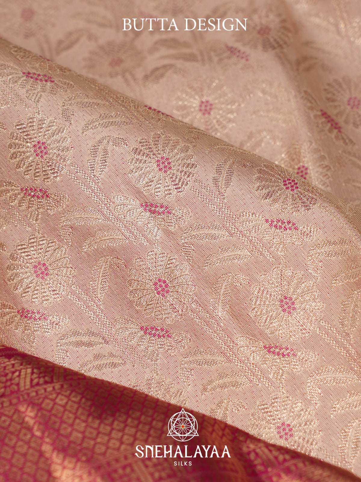 Cream Kanjivaram Silk Saree