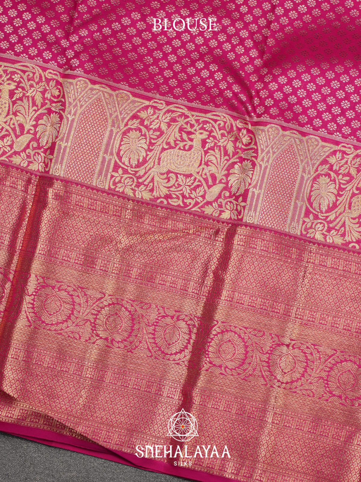 Cream Kanjivaram Silk Saree