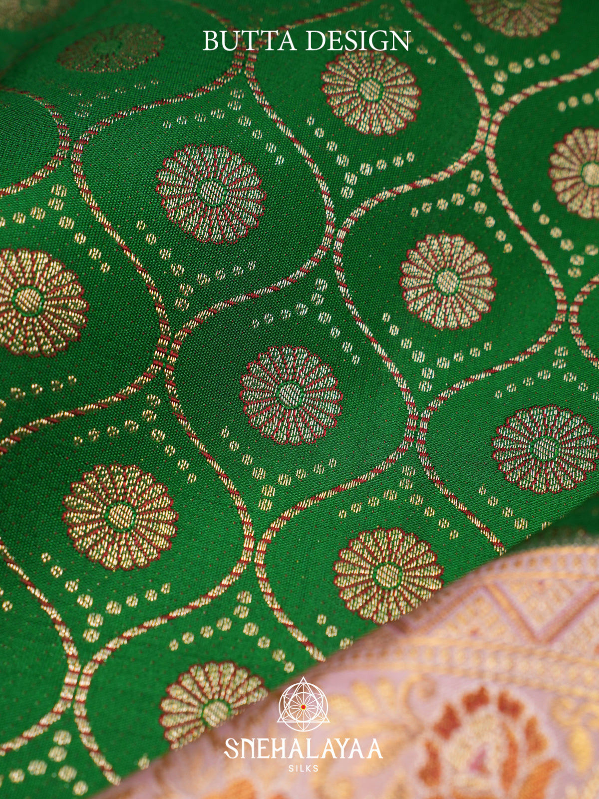 Emerald Green Kanjivaram Silk Saree