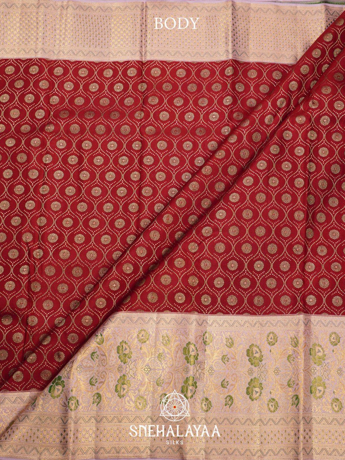 Marron Kanjivaram Silk Saree