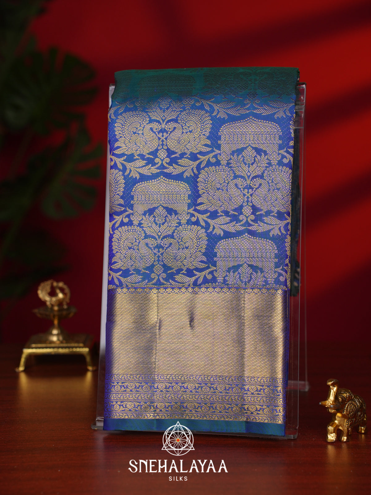 Blue Kanjivaram Silk Saree