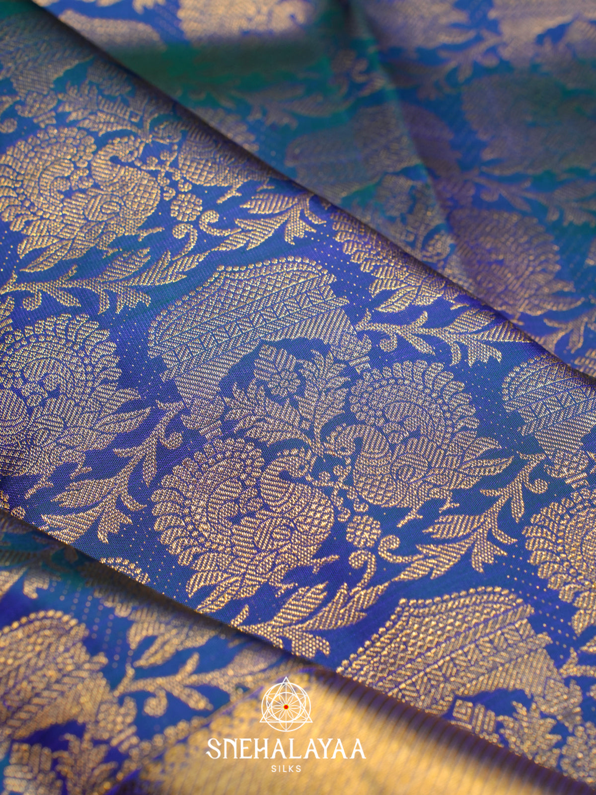 Blue Kanjivaram Silk Saree