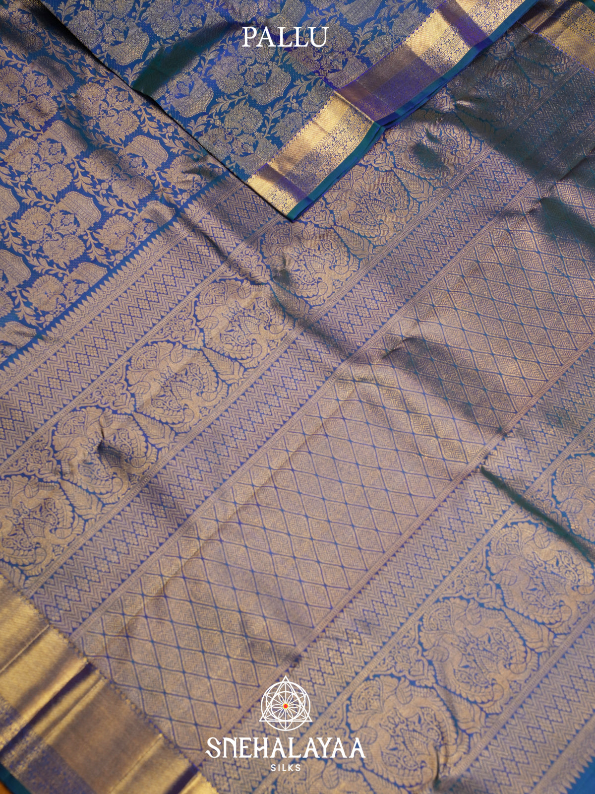 Blue Kanjivaram Silk Saree