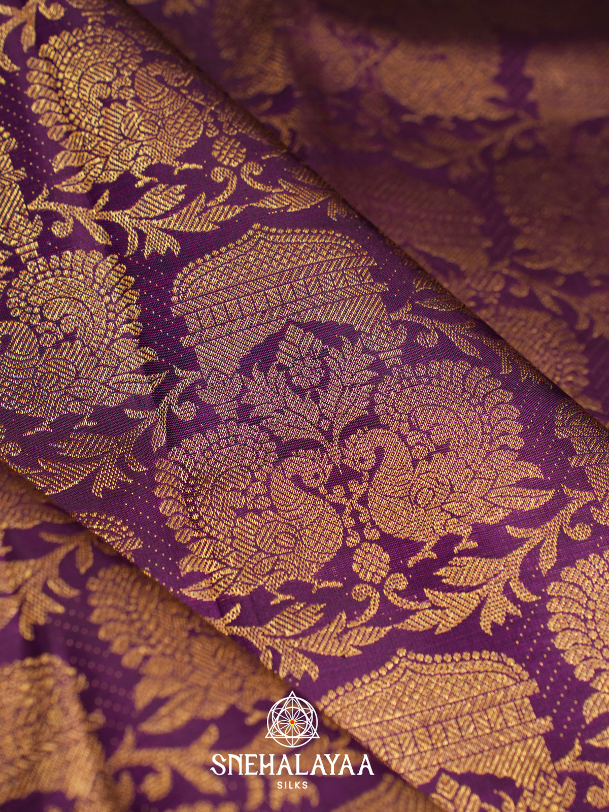 Purple Kanjivaram Silk Saree