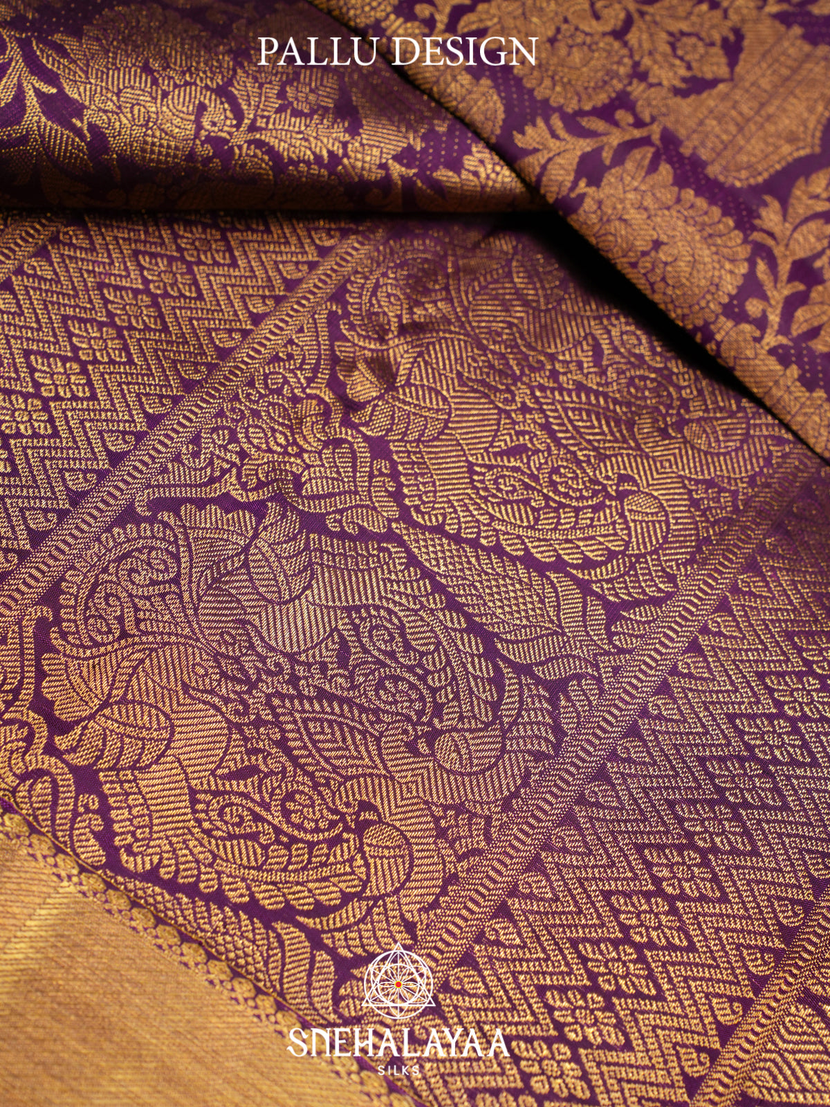 Purple Kanjivaram Silk Saree