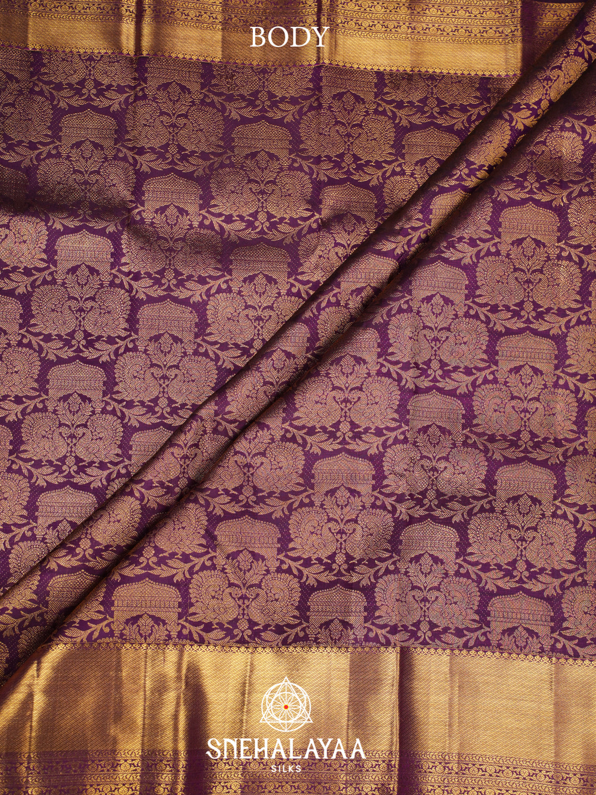 Purple Kanjivaram Silk Saree