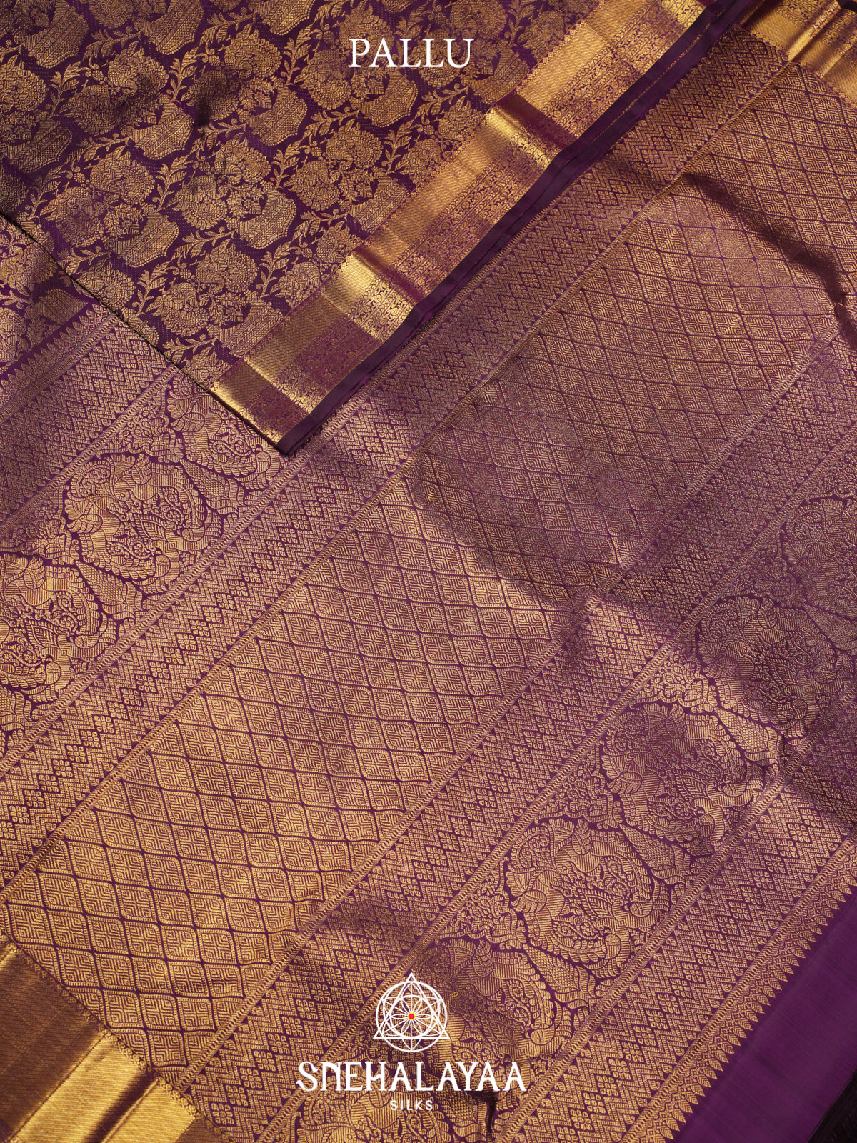 Purple Kanjivaram Silk Saree