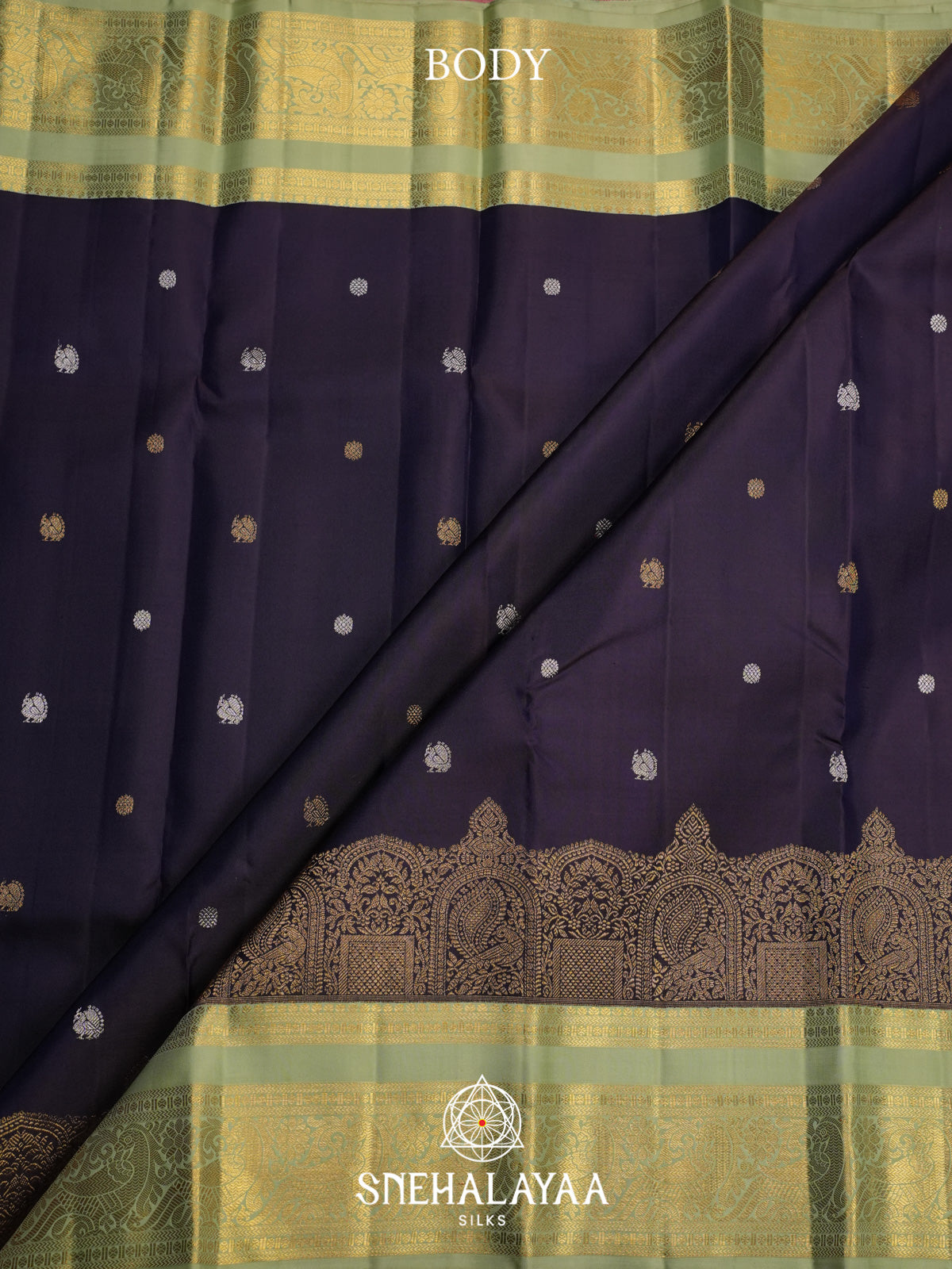 Purple Kanjivaram Silk Saree