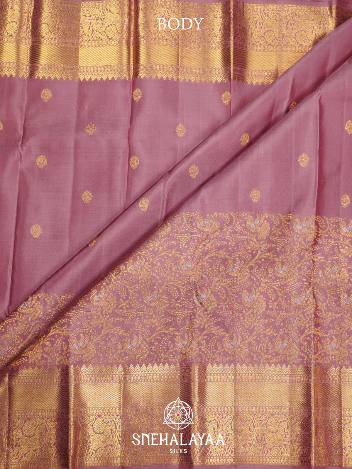 Pale Pink Kanjivaram Silk Saree