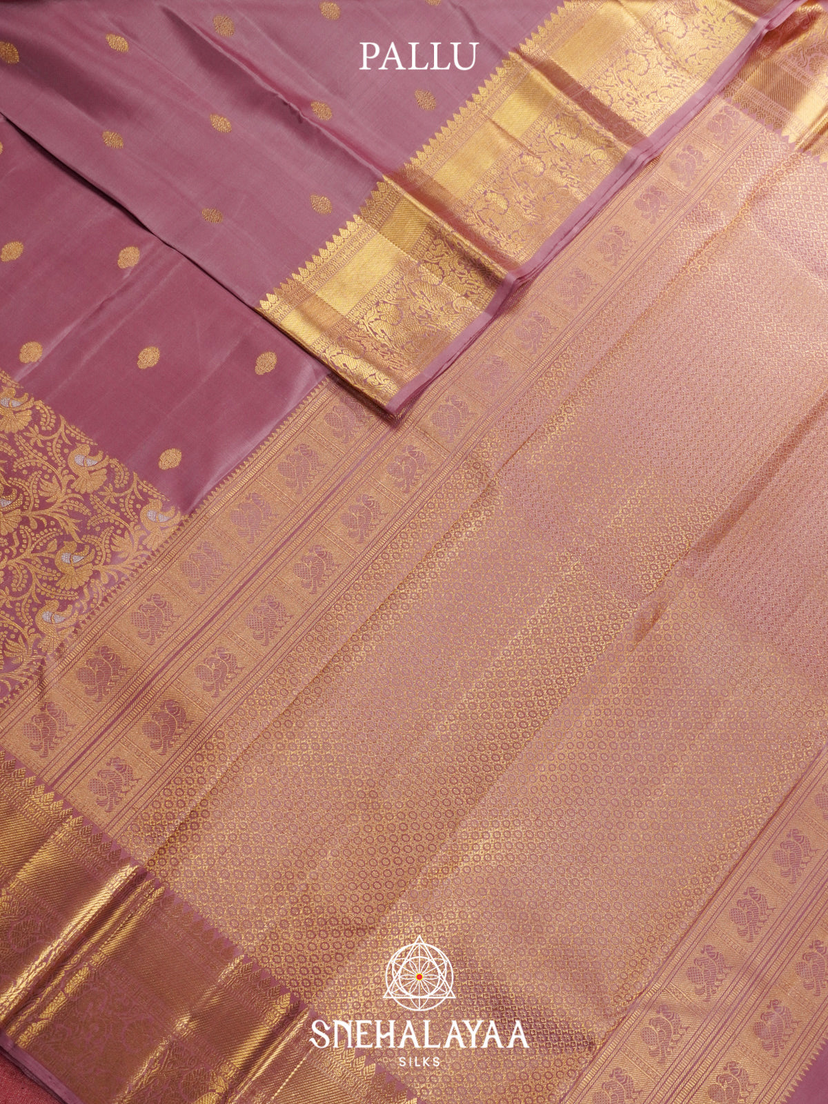Pale Pink Kanjivaram Silk Saree