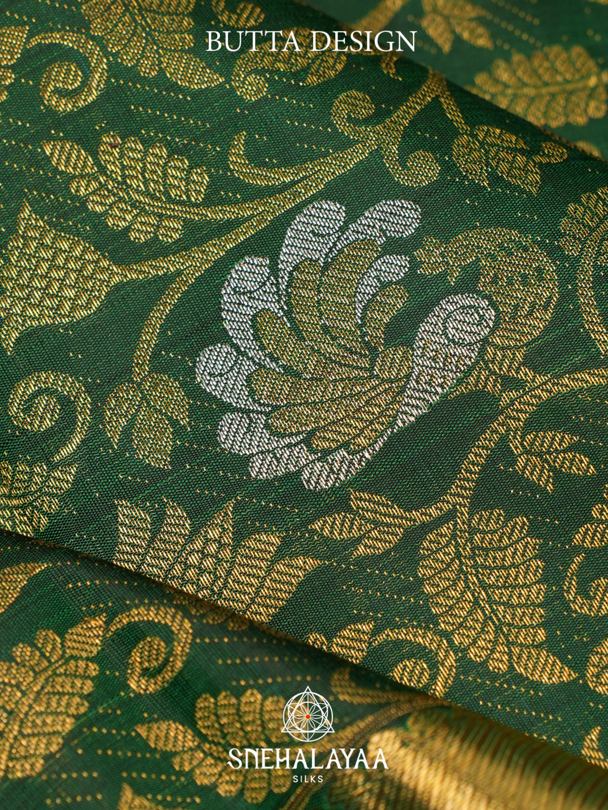 Emerald Green Kanjivaram Silk Saree
