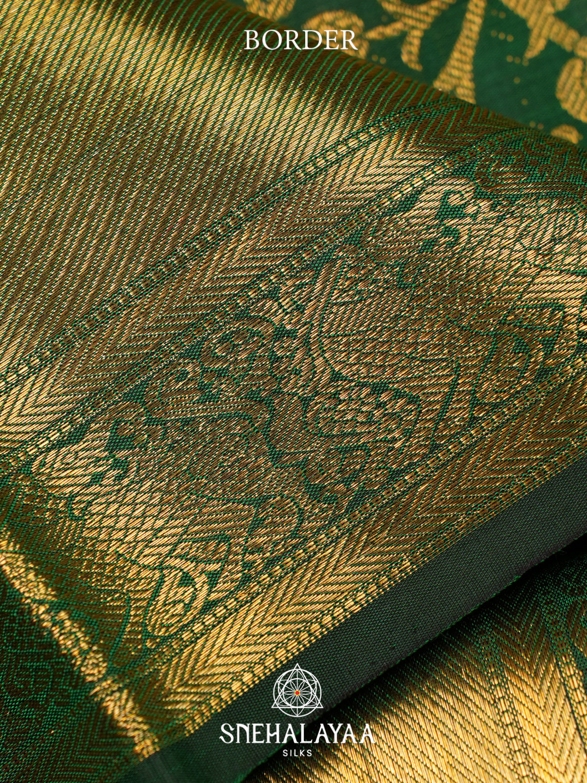 Emerald Green Kanjivaram Silk Saree