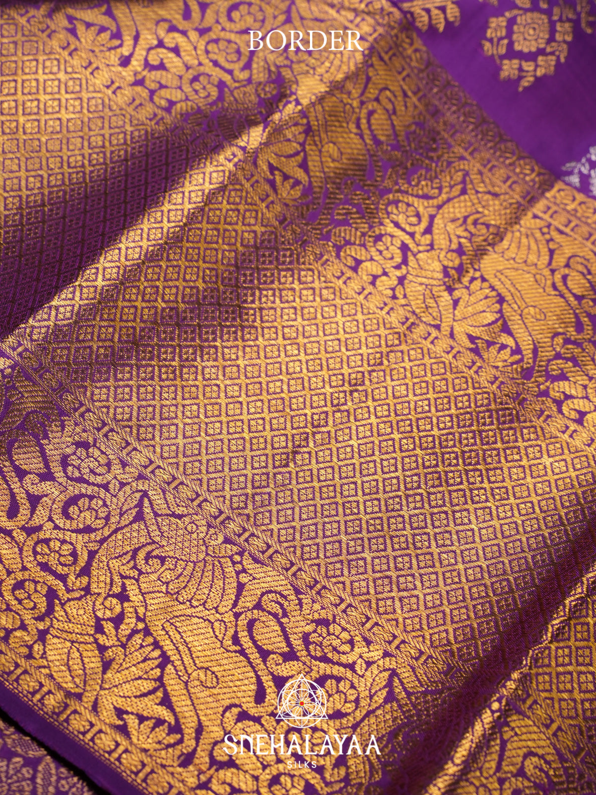 Purple Kanjivaram Silk Saree