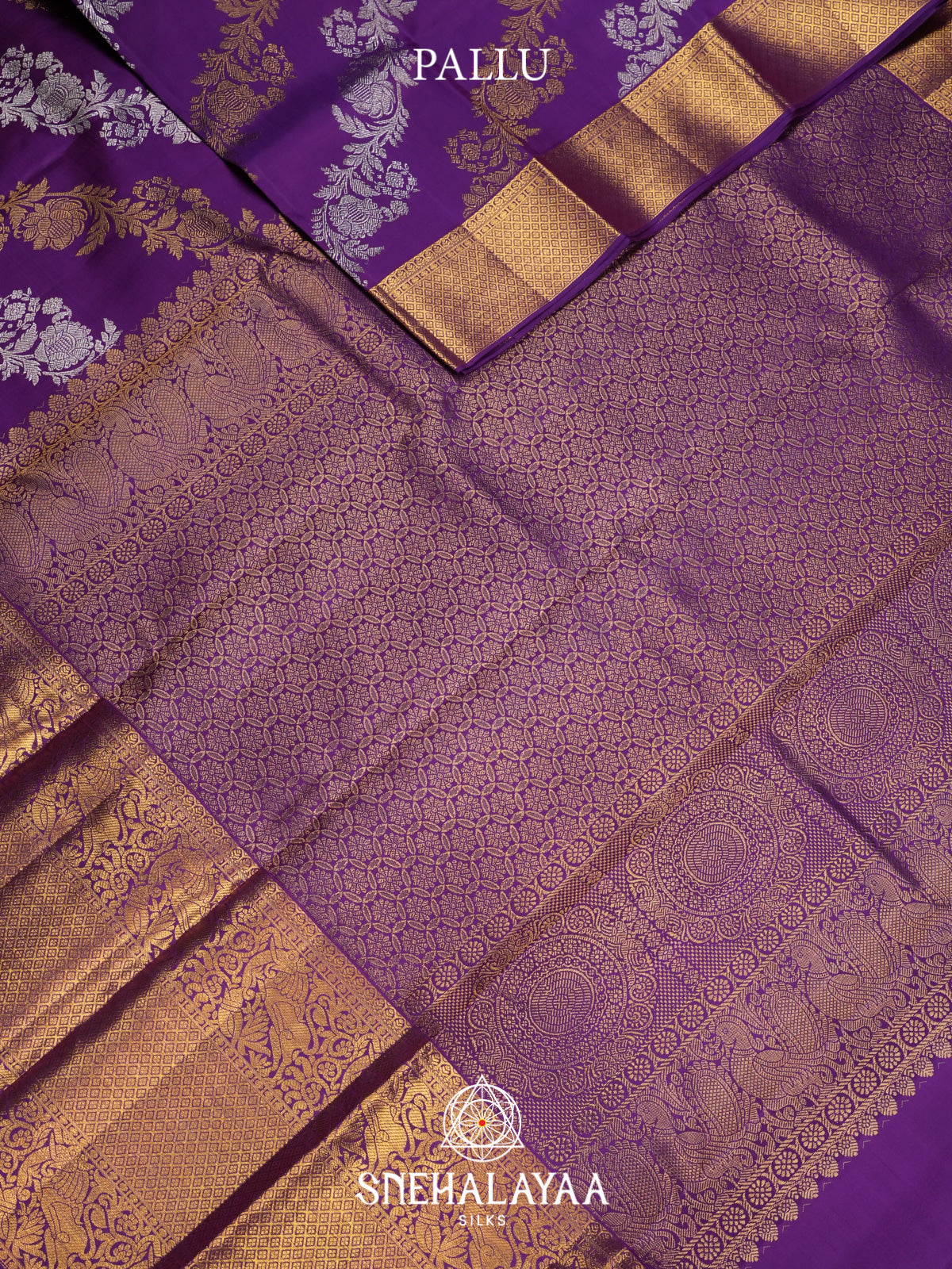 Purple Kanjivaram Silk Saree