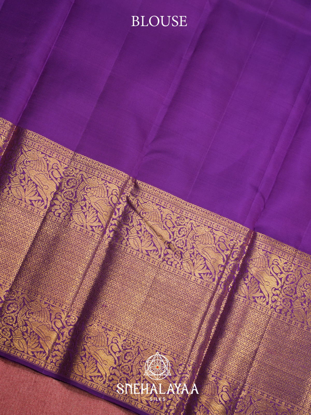 Purple Kanjivaram Silk Saree