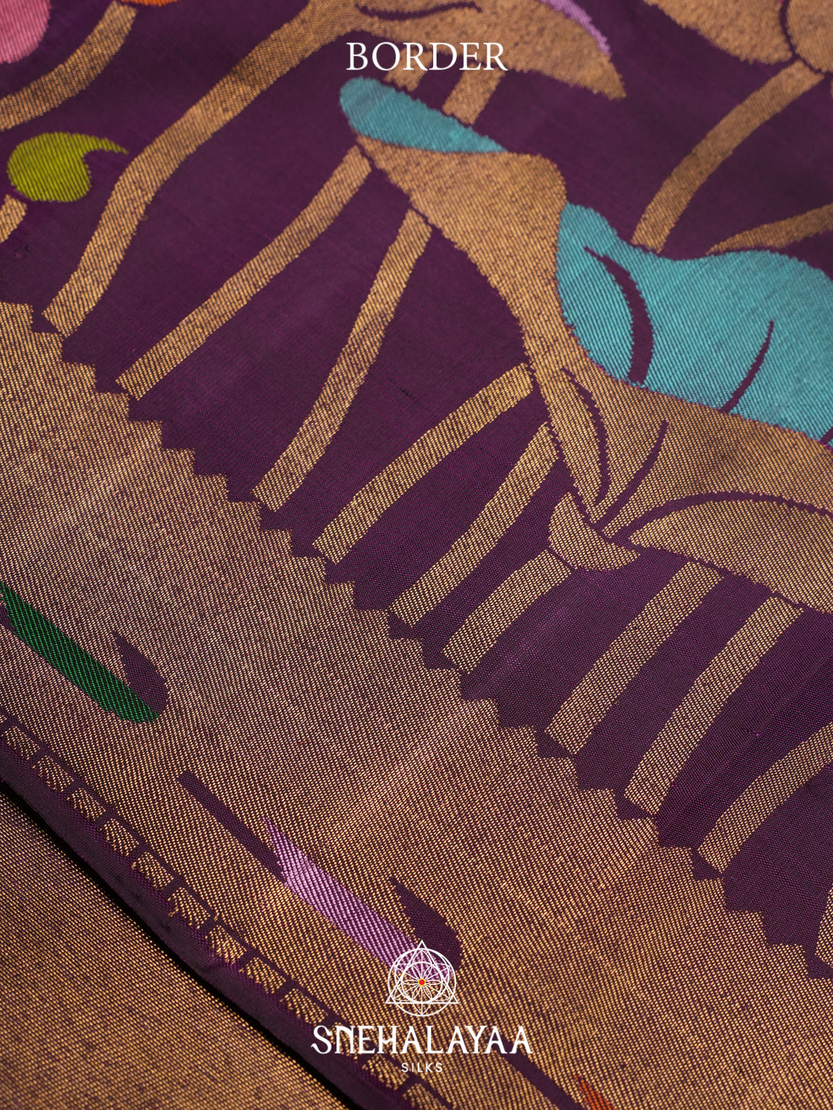 Purple Kanjivaram Silk Saree