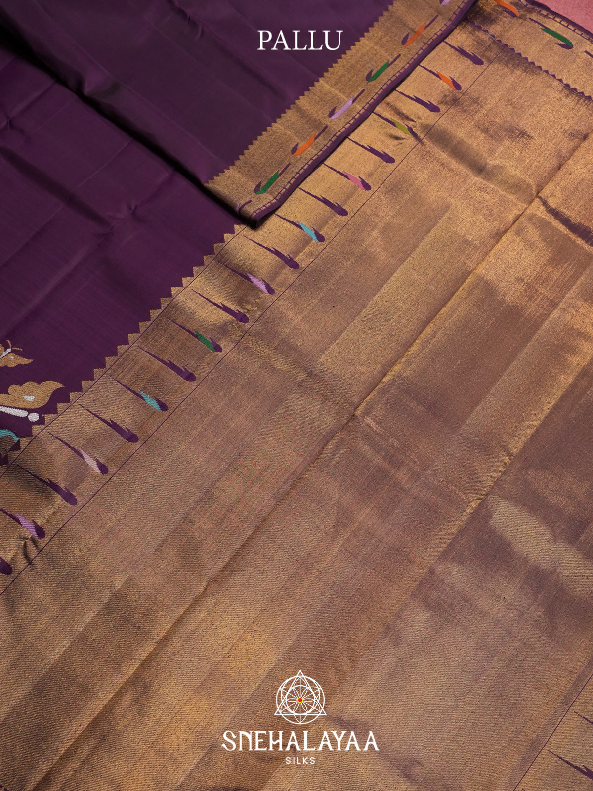 Purple Kanjivaram Silk Saree