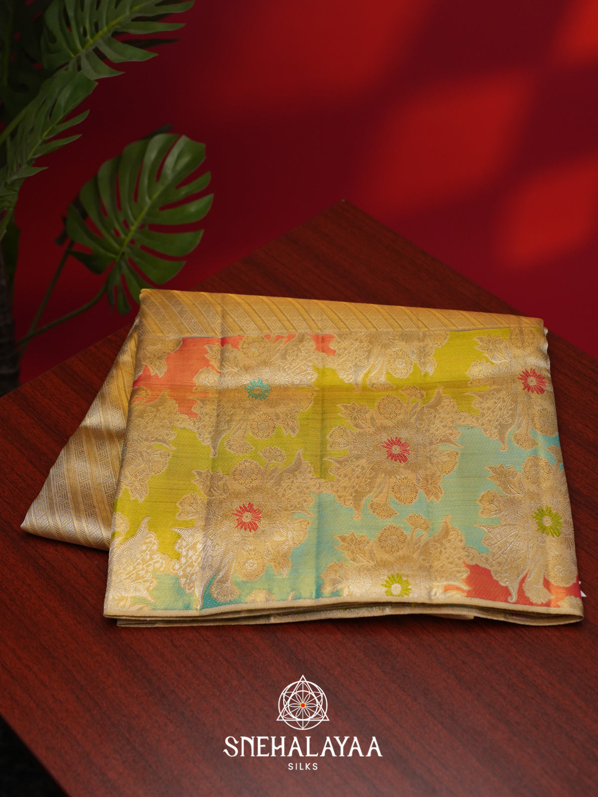 Yellow Kanjivaram Silk Saree