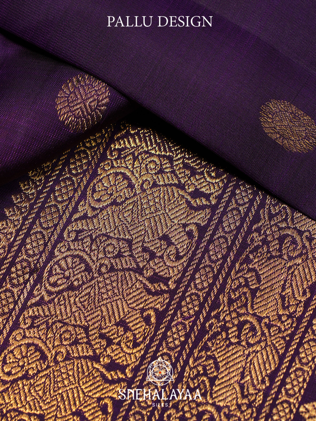 Purple Kanjivaram Silk Saree