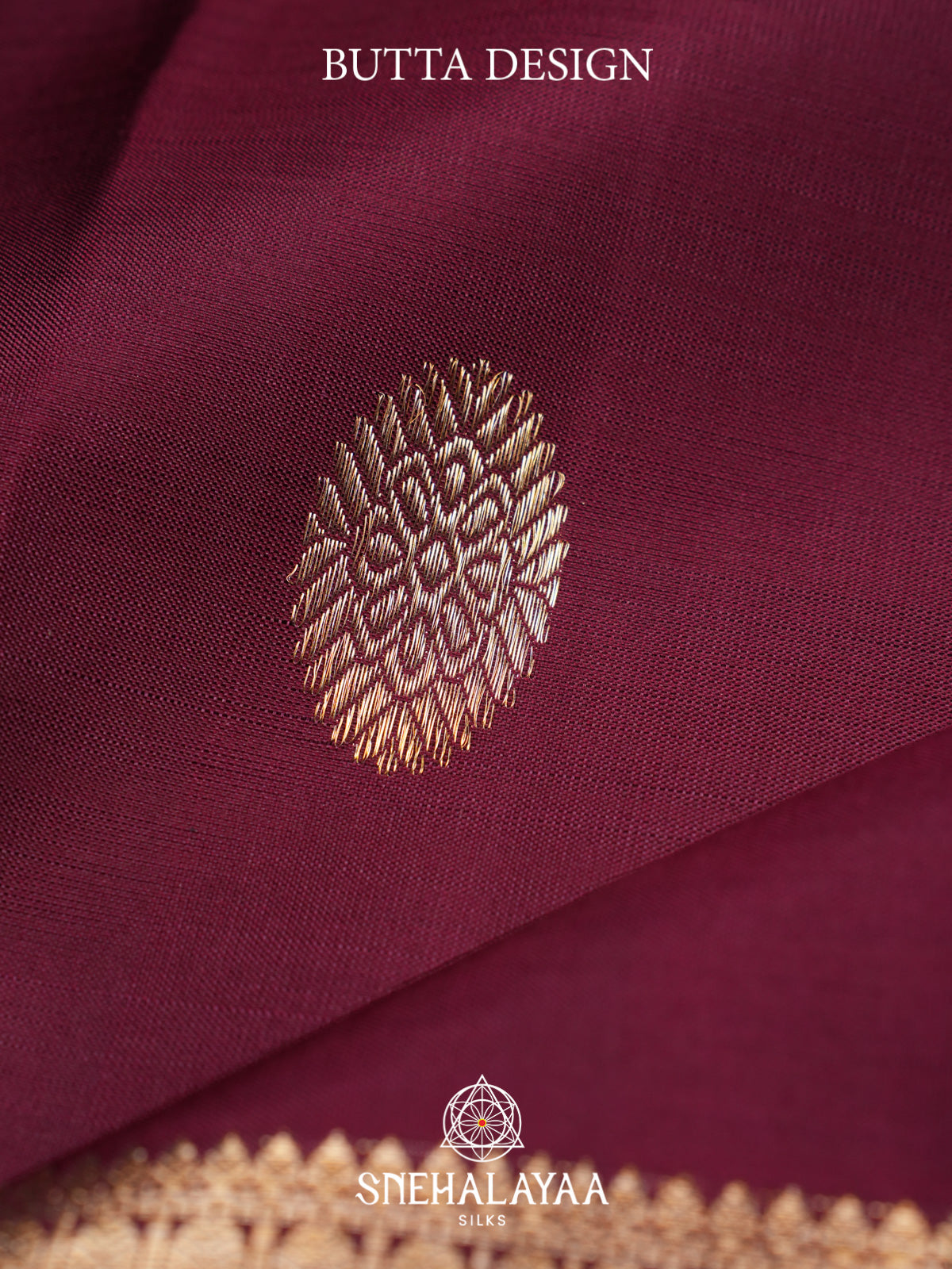 Wine Kanjivaram Silk Saree
