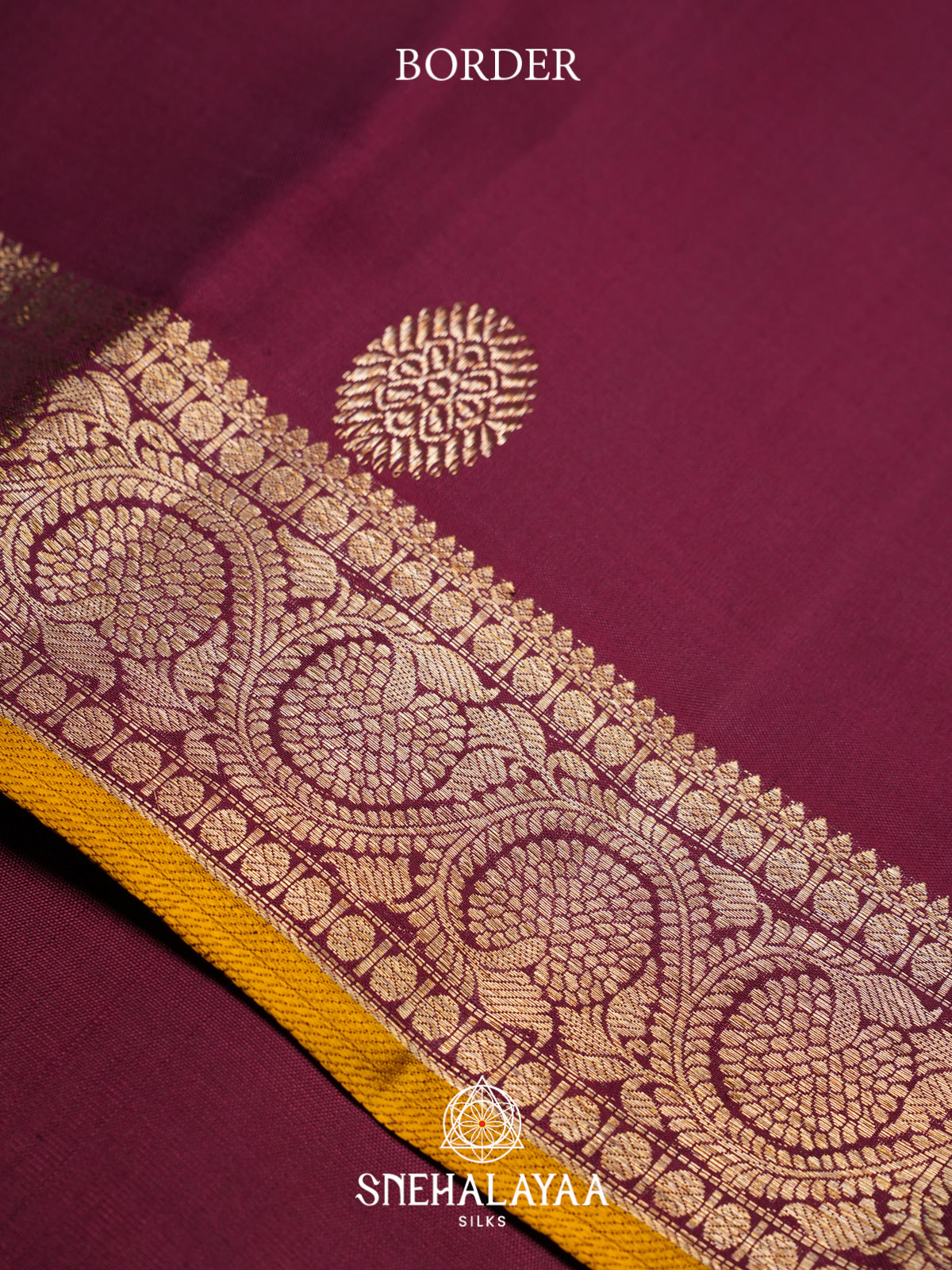 Wine Kanjivaram Silk Saree