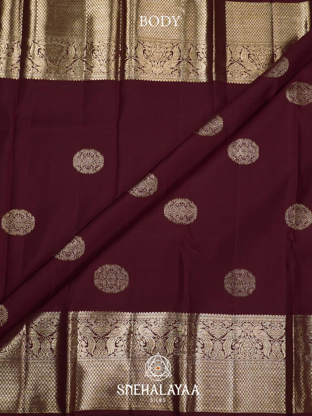 Maroon Kanjivaram Silk Saree