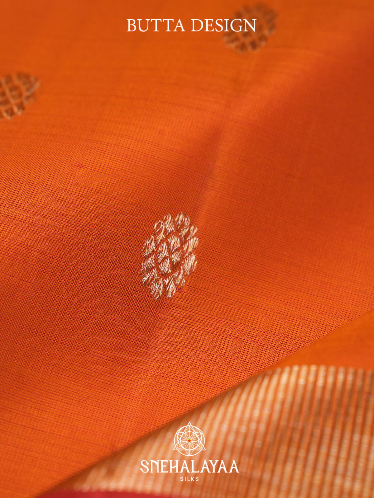 Orange Kanjivaram Silk Saree