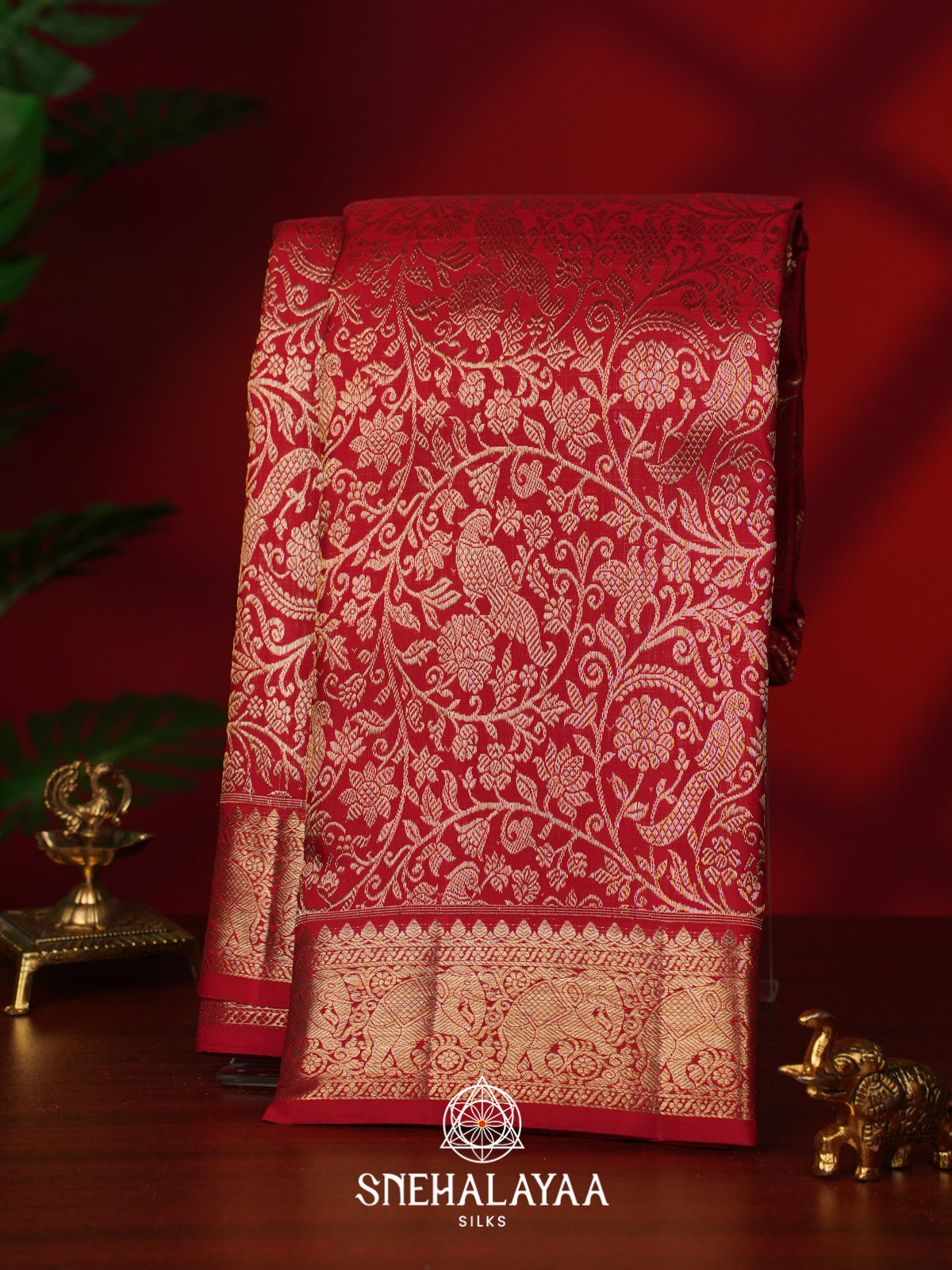 Red Kanjivaram Silk Saree