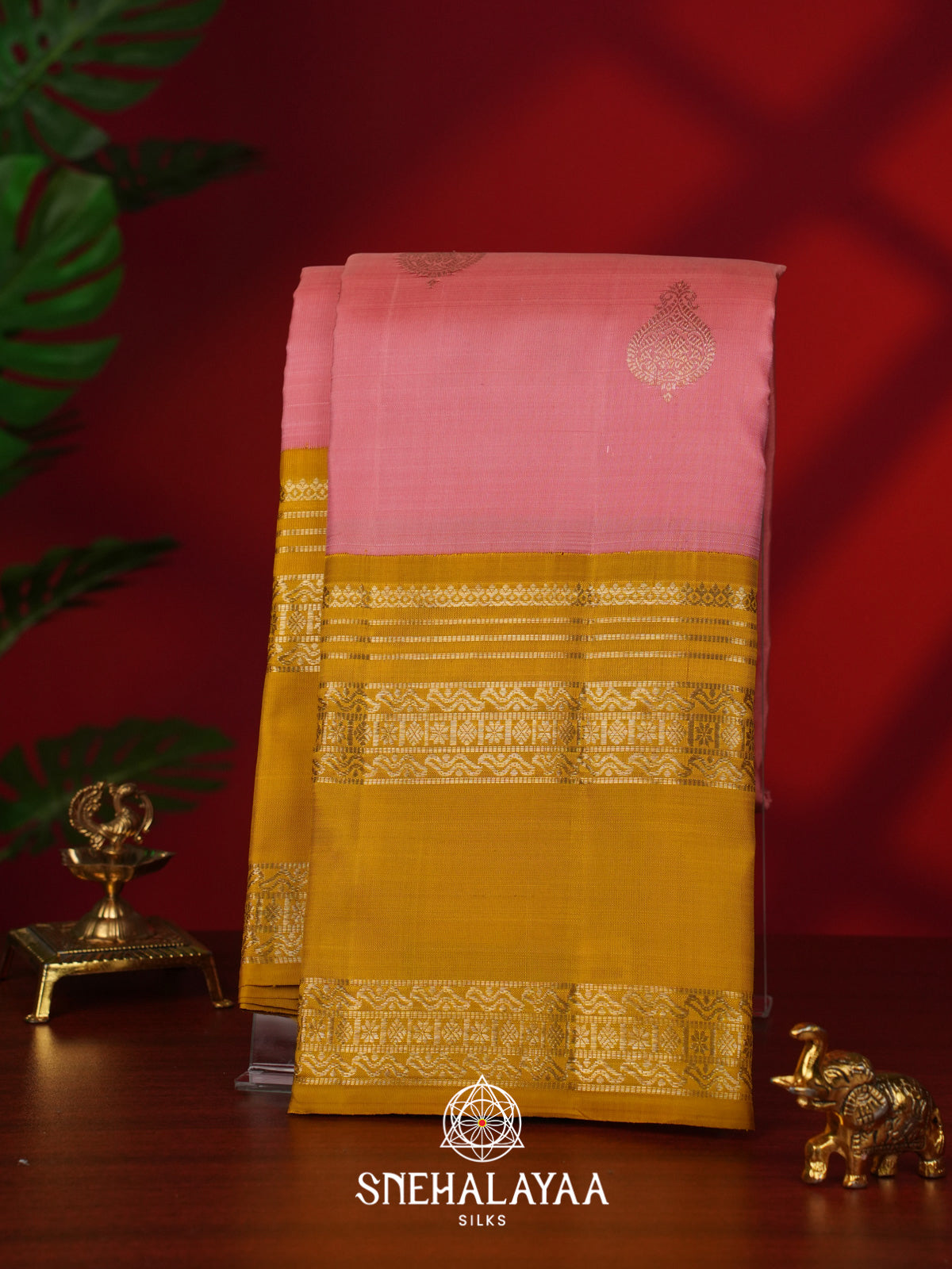 Pink Kanjivaram Silk Saree