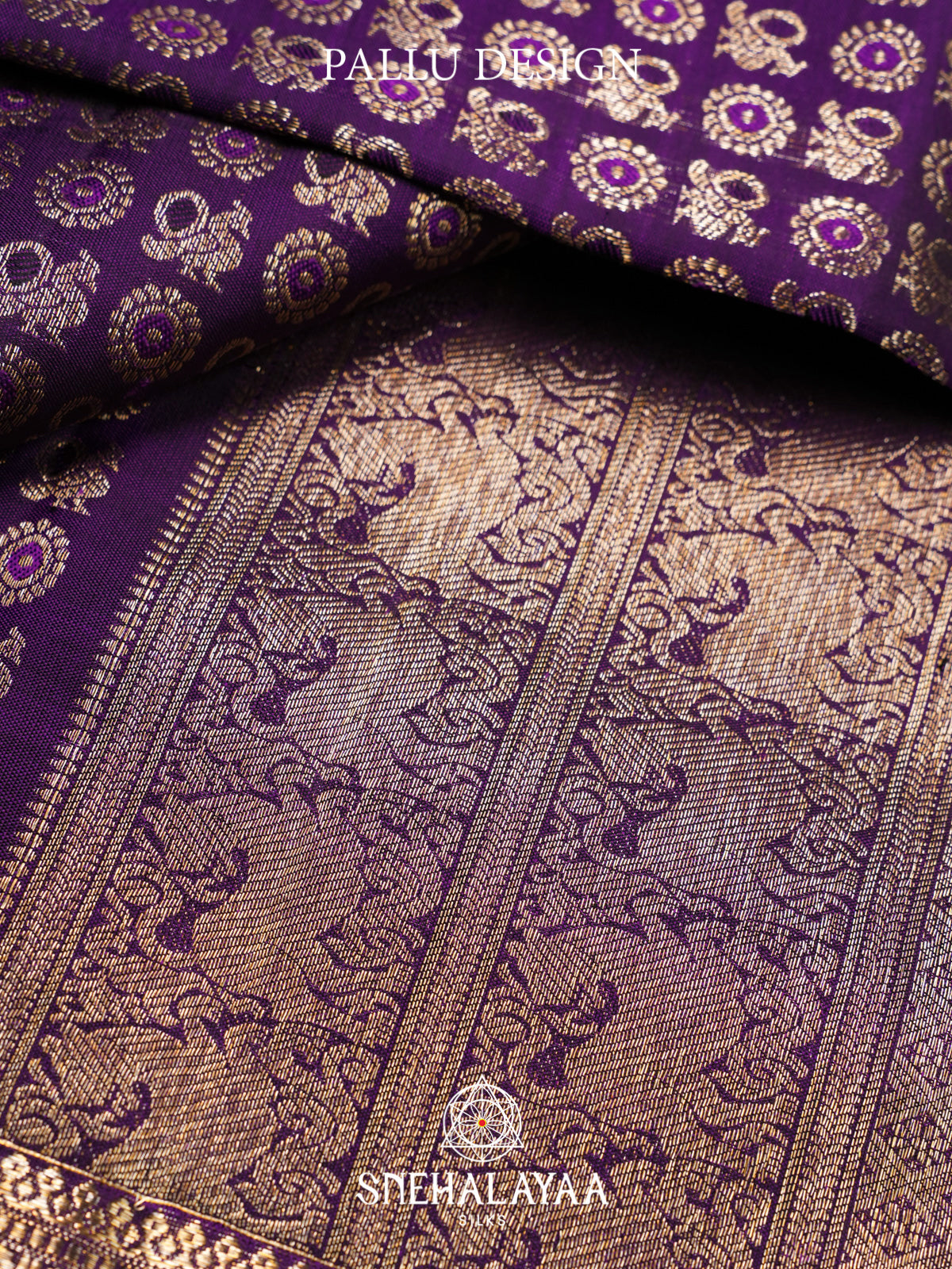 Purple Kanjivaram Silk Saree