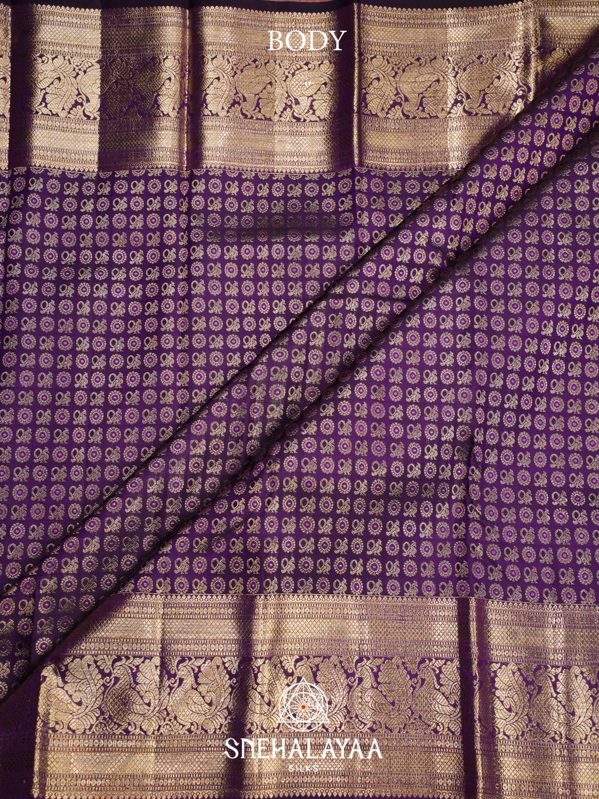 Purple Kanjivaram Silk Saree