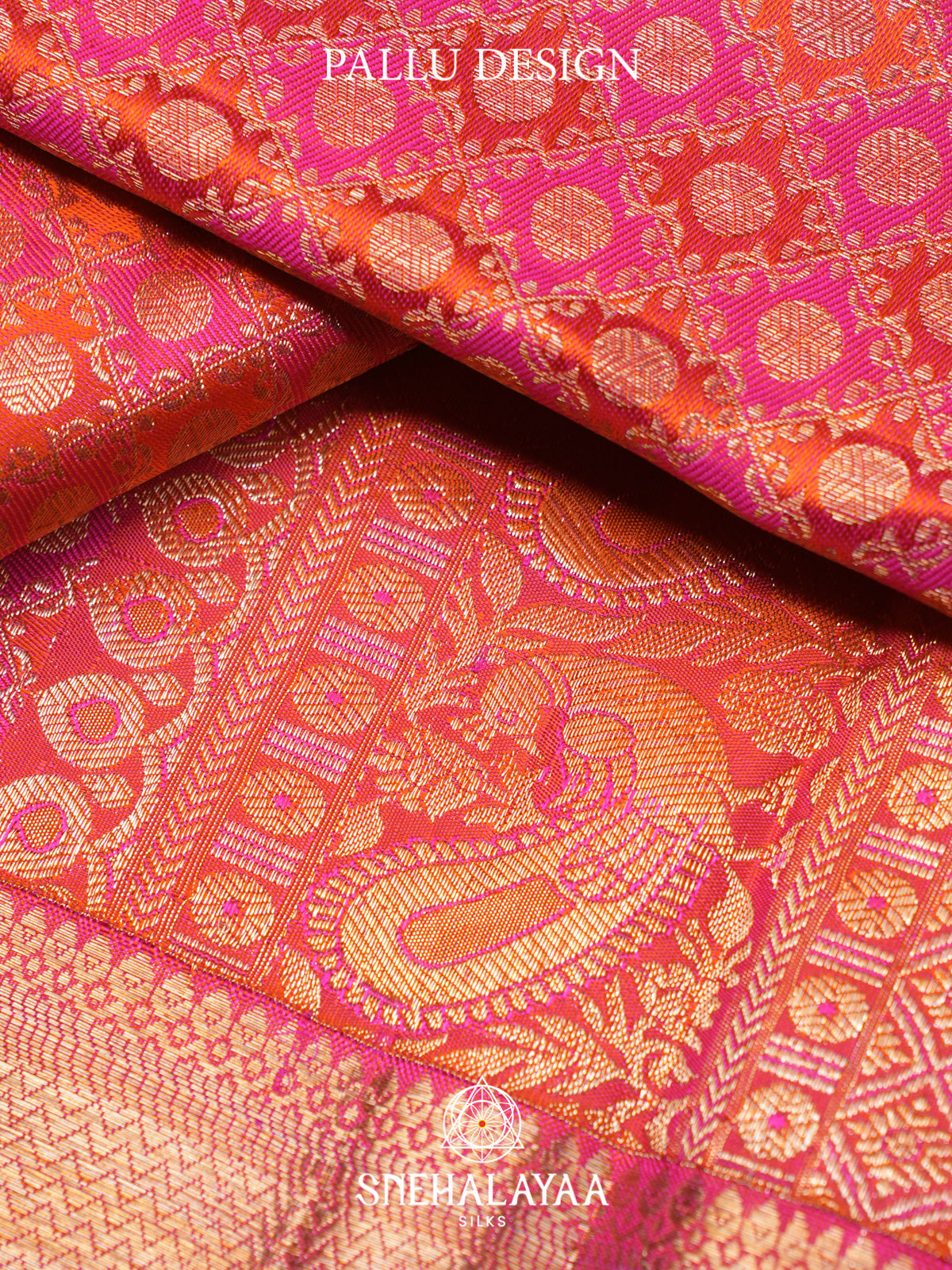 Pink Kanjivaram Silk Saree